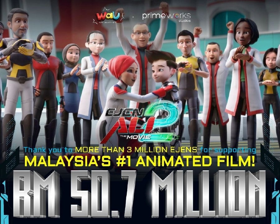 #SHOWBIZ: 'Ejen Ali The Movie 2' dominates box office with RM50.7mil collection