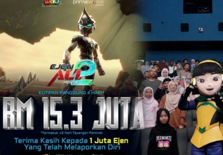 #SHOWBIZ: 'Ejen Ali The Movie 2' collects RM15.3mil in 4 days
