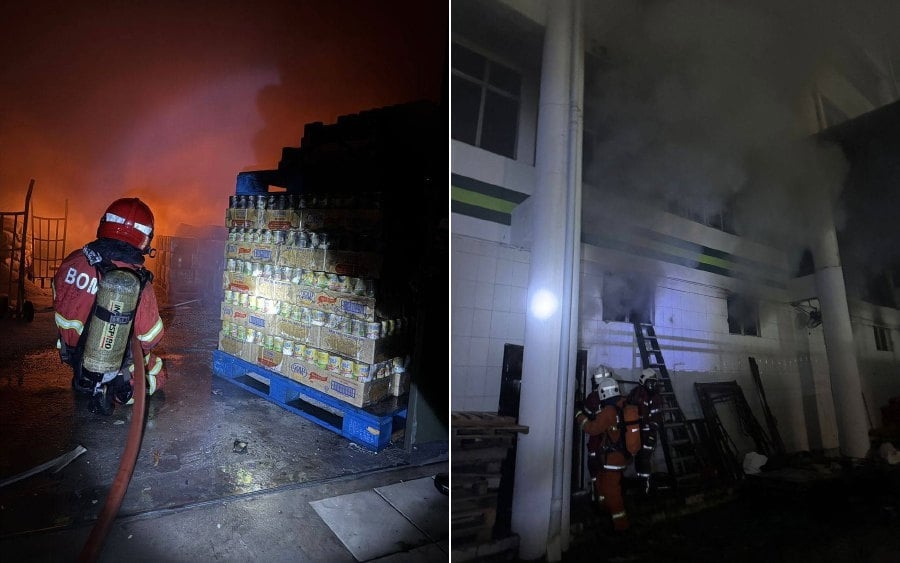 Three foreign workers rescued from warehouse fire in Petaling Jaya