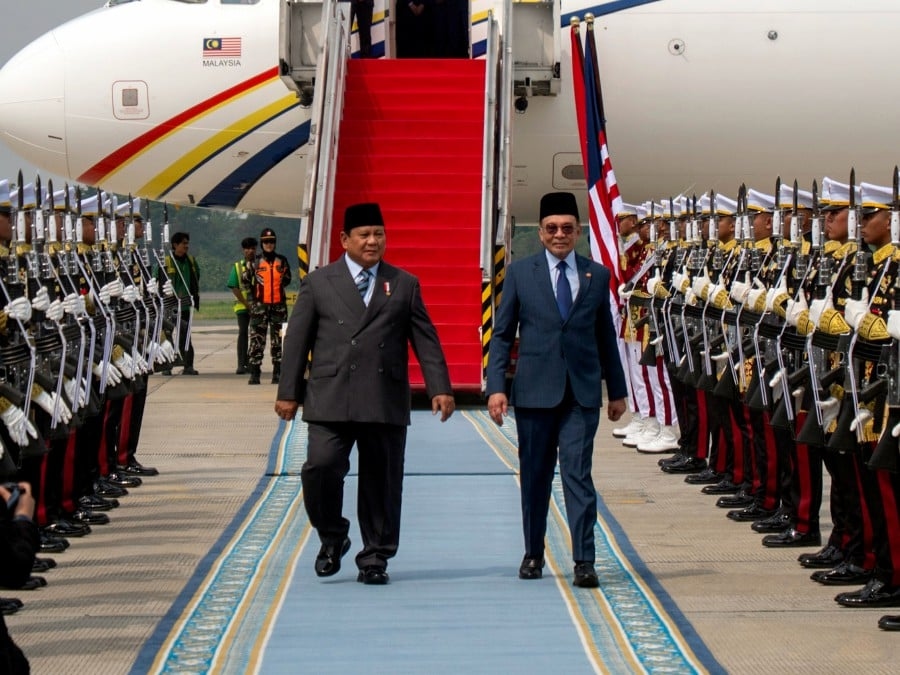 Anwar in Jakarta for talks with President Prabowo