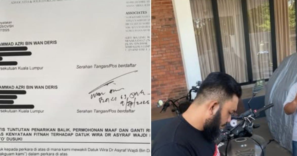 Asyraf serves RM1mil legal notice on Papagomo over alleged slander