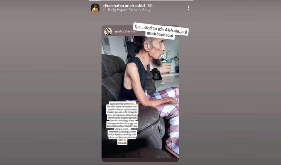 #SHOWBIZ: Ailing actor Dharma getting thinner, weighing only 45kg