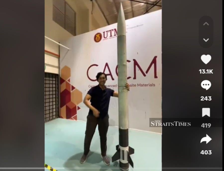 #NSTviral: UTM student's rocketry dream takes flight in US, wins hearts online