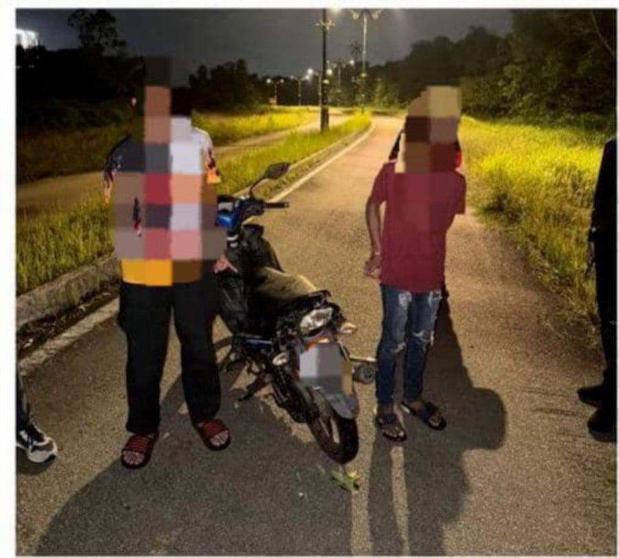 Two teens held over motorcycle theft, linked to break-in at school