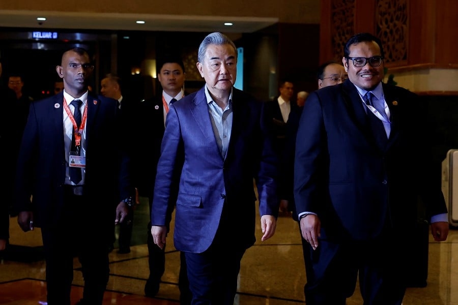 China's Wang Yi arrives in Malaysia to attend 58th AMM meetings