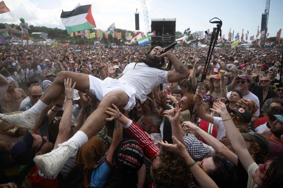 US revokes visas of Glastonbury band Bob Vylan over anti-Israel chant
