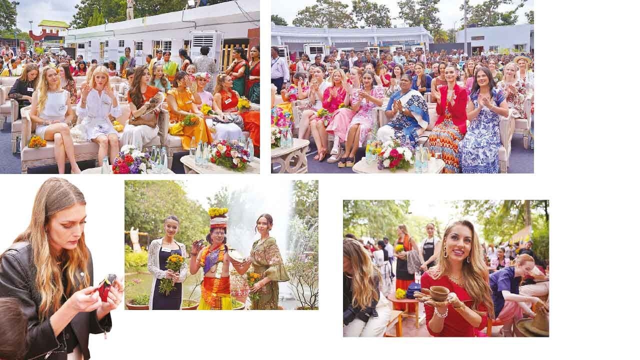 Miss World beauties have whale of a time at Shilparamam