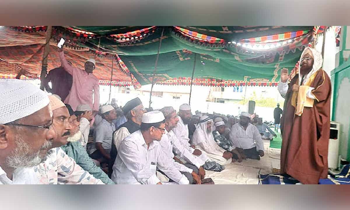 Bakrid prayers held at Eidgah grounds