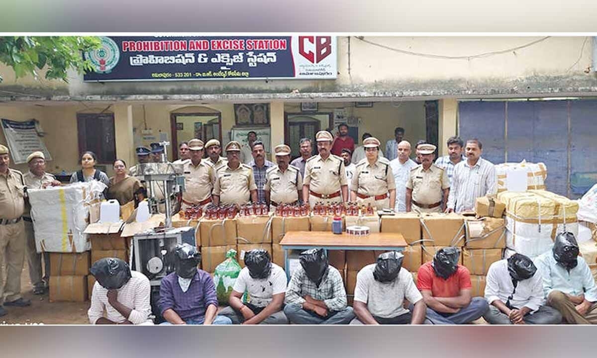 Three spurious liquor units busted, 14 arrested