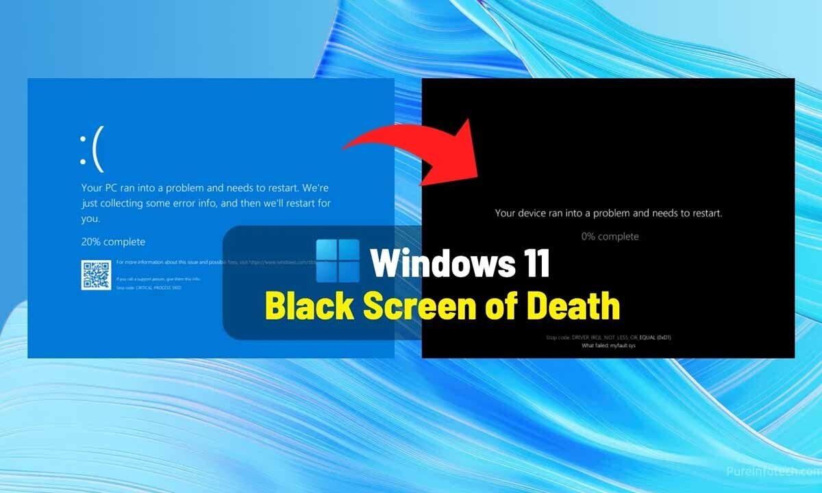 Microsoft Retires Blue Screen of Death After 40 Years, Introduces Sleek Black Screen in Windows 11 Update
