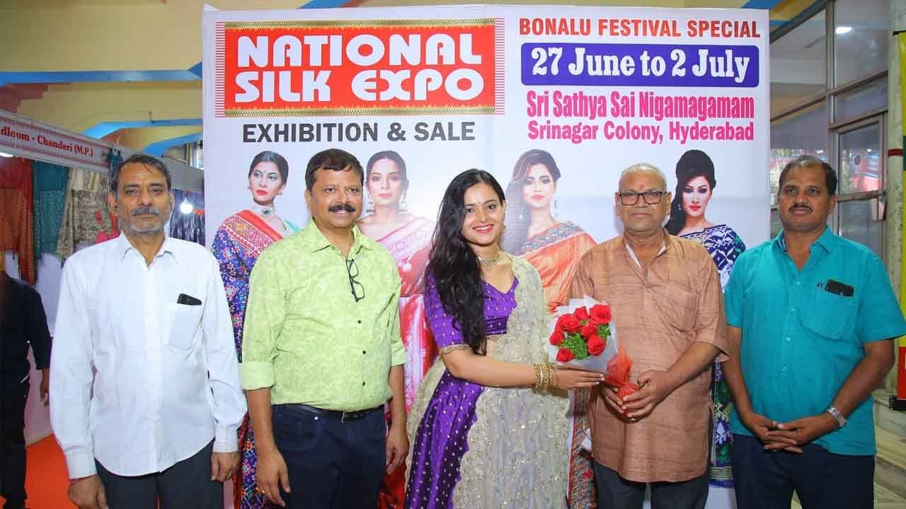 Actress Vaanya Aggarwal Inaugurates National Silk Expo at Sri Nagar Colony
