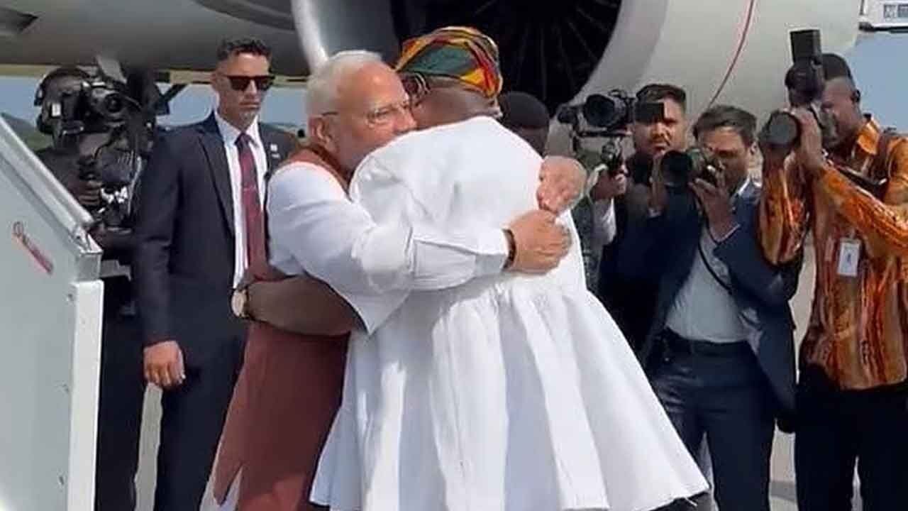 Modi arrives in Ghana on first leg of five-nation tour