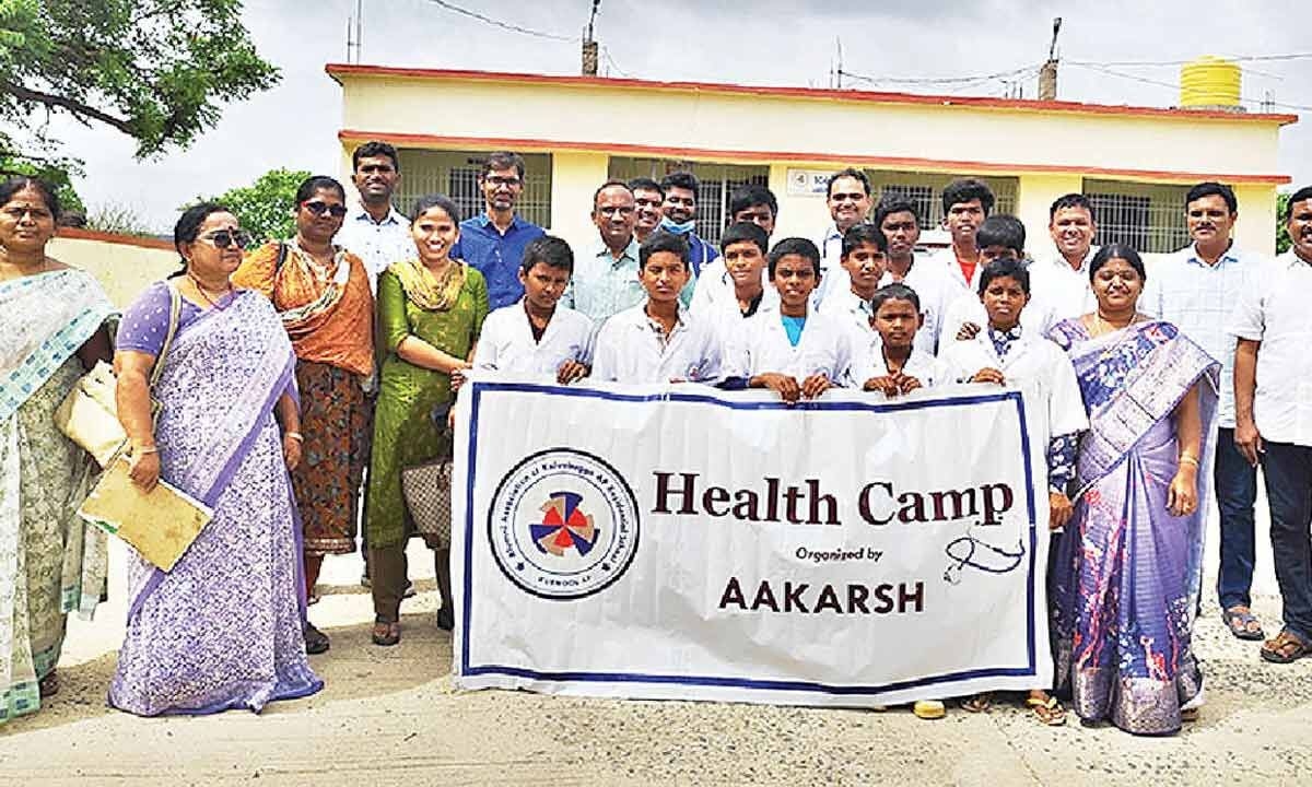 Former students conduct free medical camp in AP Residential School