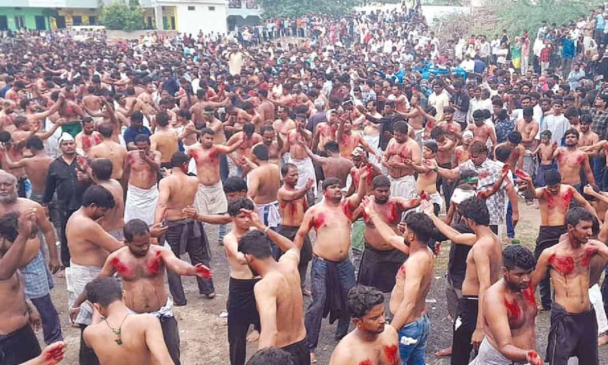 Moharram observed on solemn note in Banaganapalle