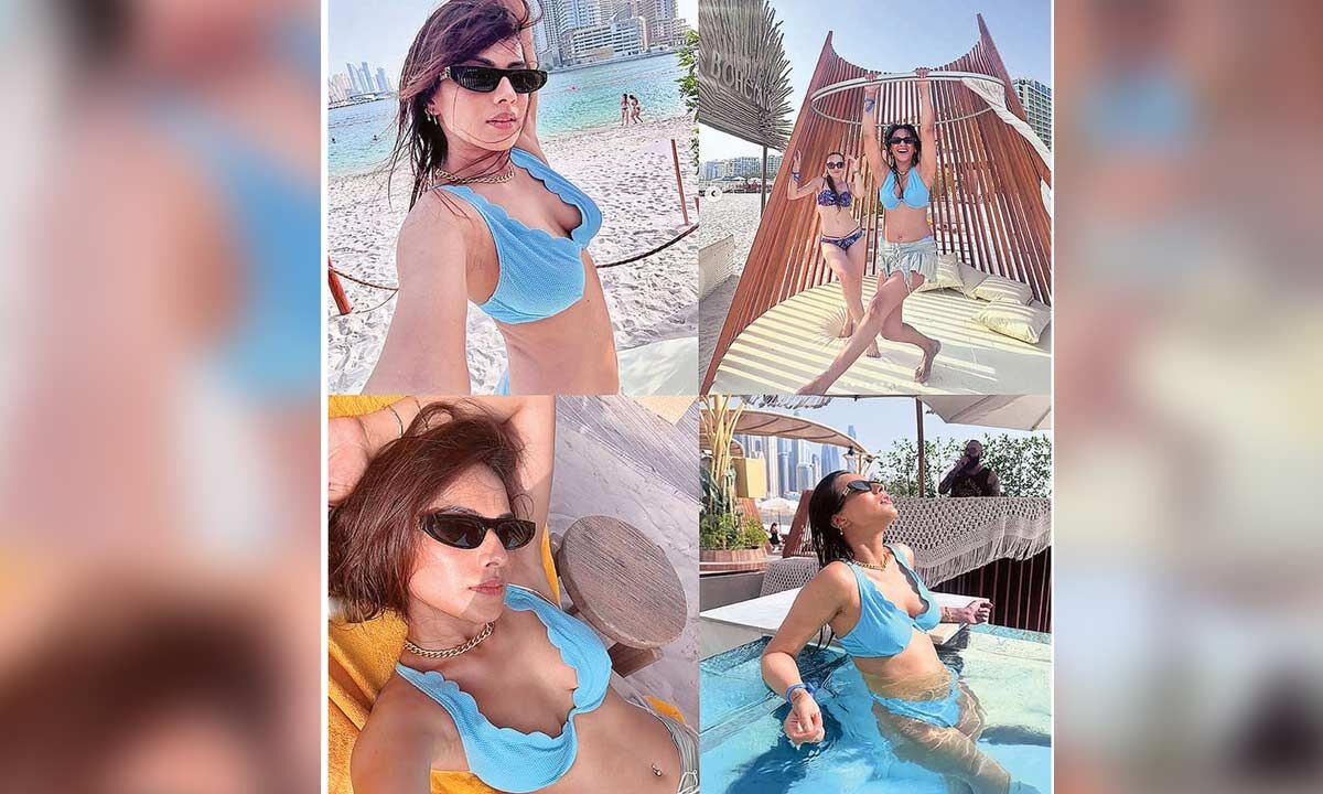 Nia Sharma bids goodbye to Dubai in style with some fun beach pics