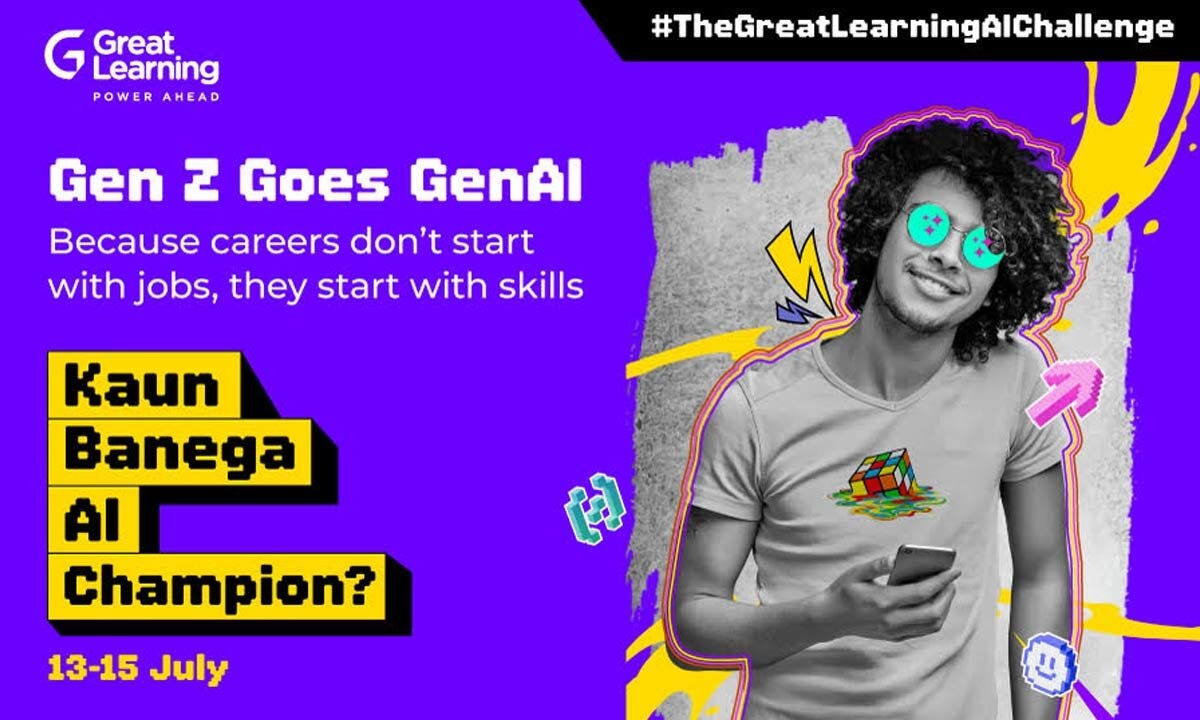 Great Learning Offers Free GenAI Courses as part of its Pan-India ‘The Great Learning AI Challenge' to Upskill Students and Working professionals