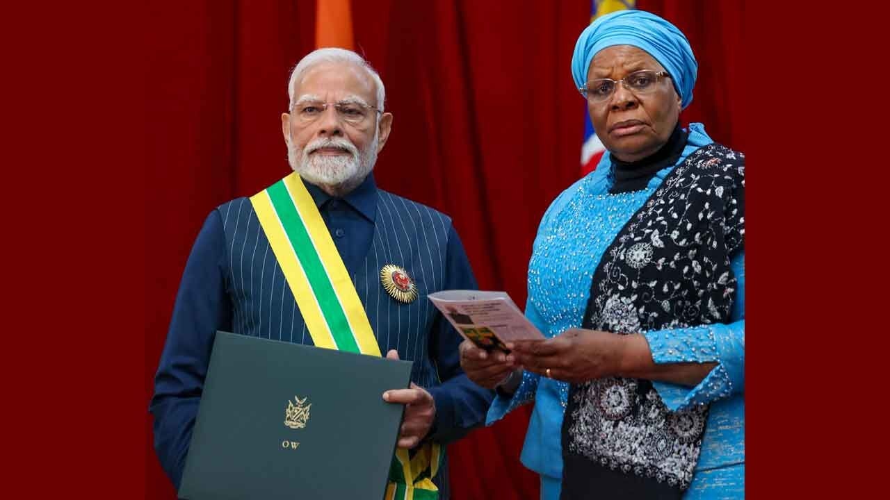 PM conferred Namibia's highest civilian award