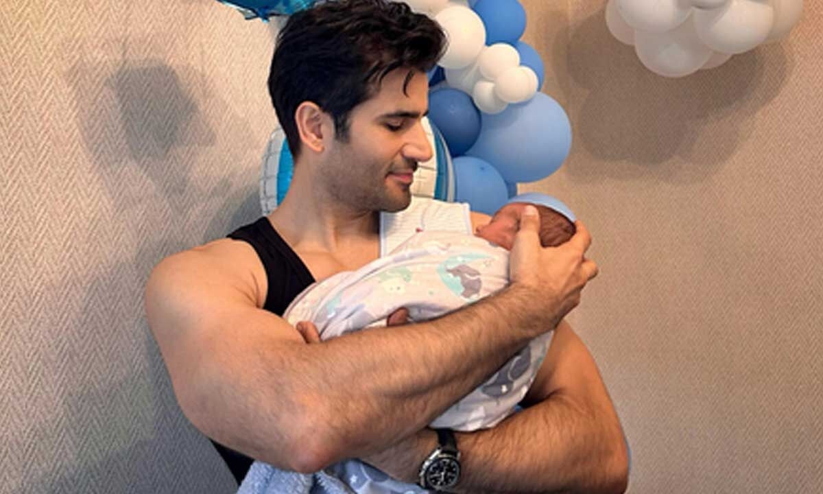 Karan Tacker gets emotional as he holds his newborn nephew in his arms