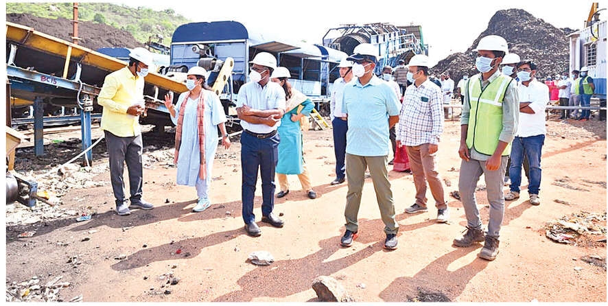 Central team inspects sewage treatment plant