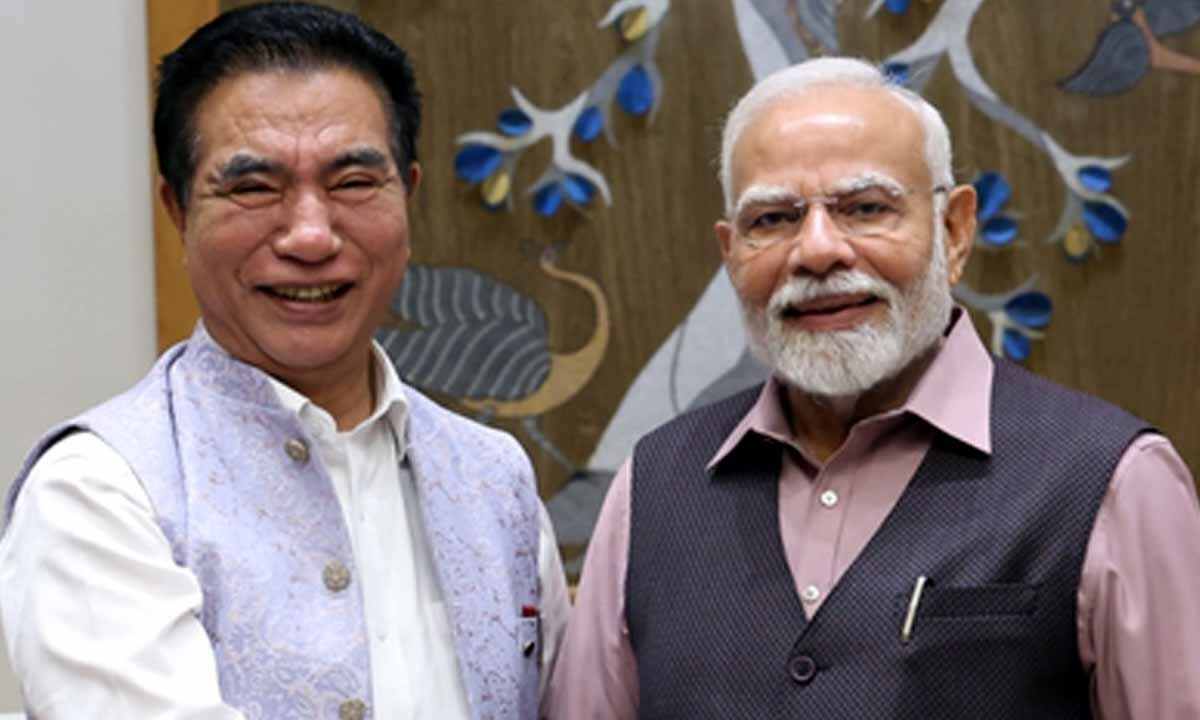 Mizoram CM invites PM Modi to inaugurate Bairabi-Sairang railway project