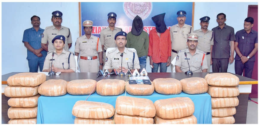 Two held, 230 kg of ganja seized