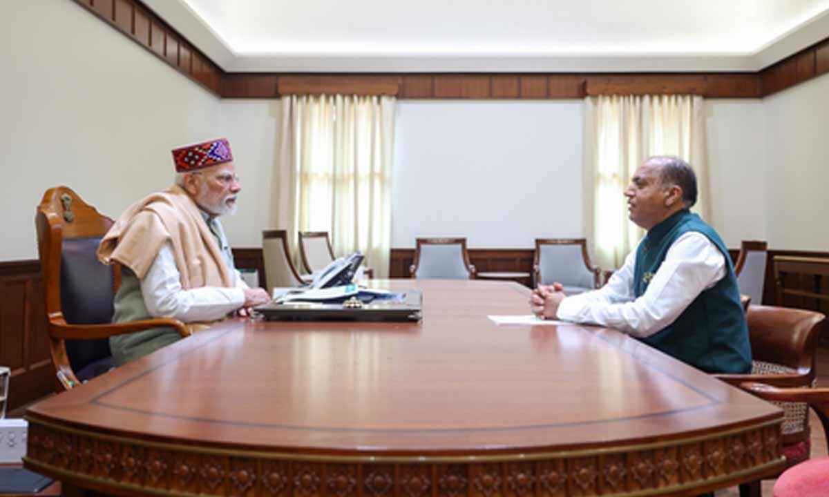 Former Himachal CM calls on PM Modi, seeks ‘area-specific' relief package