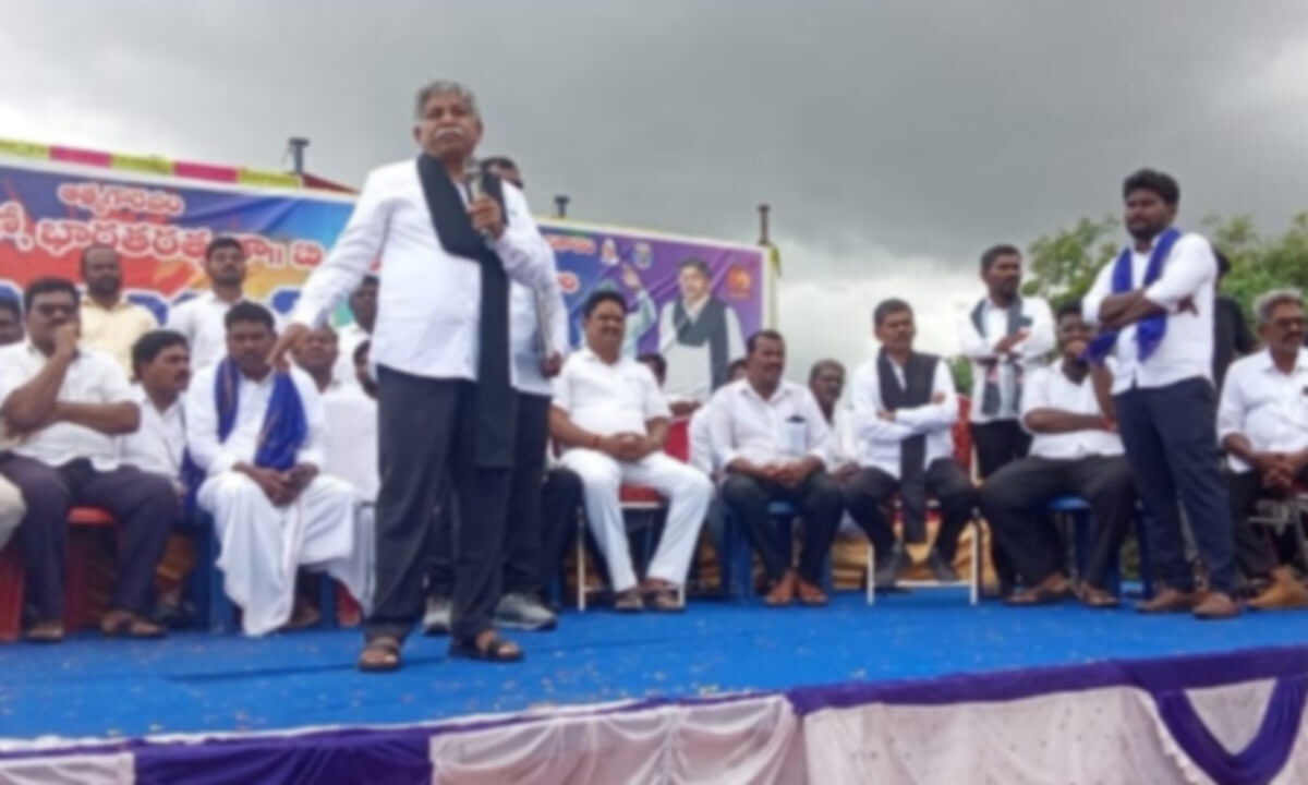 A Beacon of Justice: Ambedkar's Statue Inaugurated in Muchonipalli ,Gattu Mandal