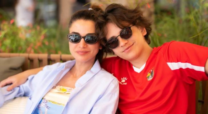 Queen Rania shares Eid moment with Prince Hashem