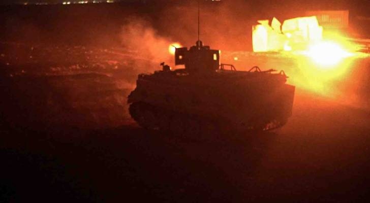 Jordan army carries out 'Piercing Star' night exercise