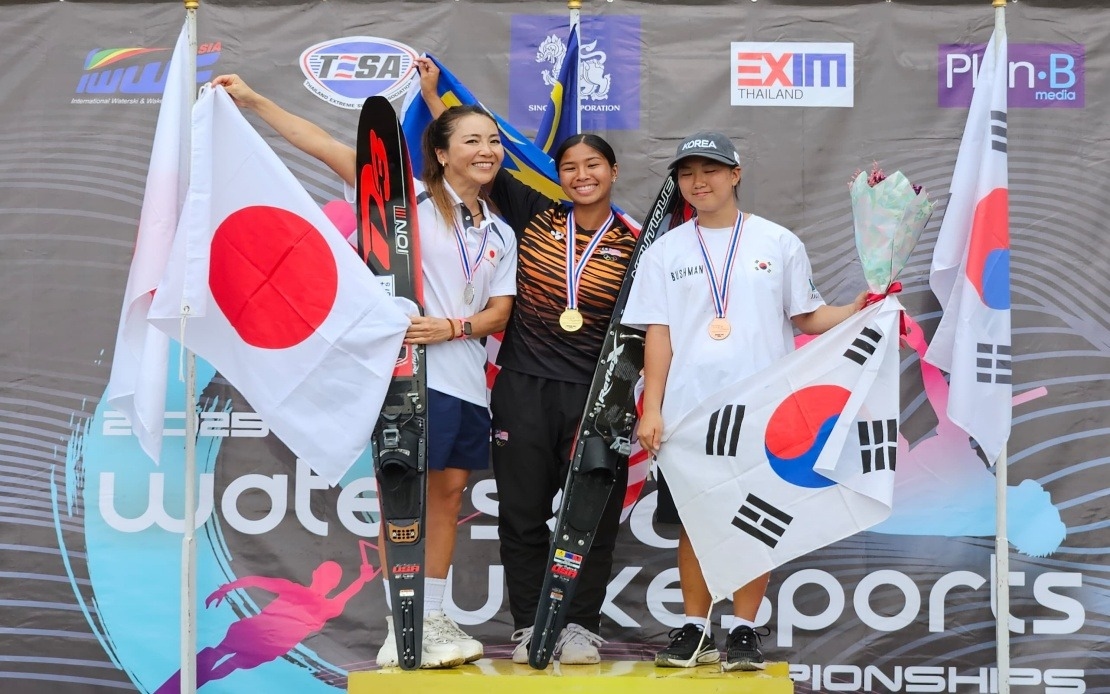 Aaliyah Leads Malaysia To Historic Victory At Asian Waterski Championships