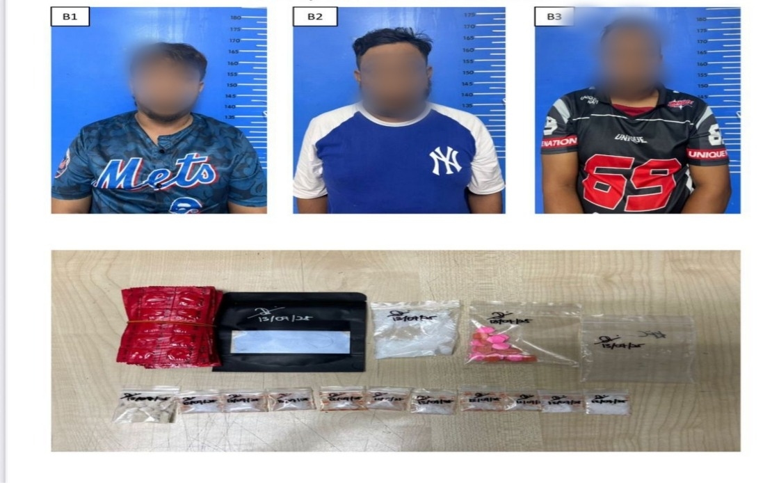 Three Held, Drugs Worth Over RM300,000 Seized In Cheras