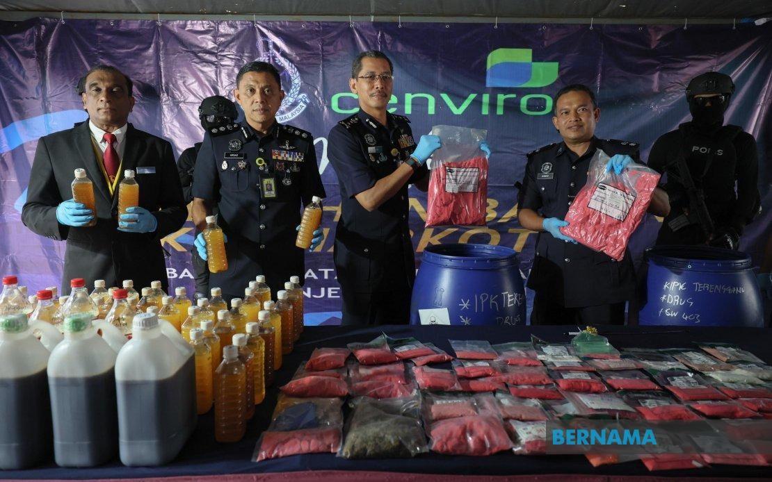 T'ganu Sees Big Jump In Drug Haul Of RM62 Mln In First Six Months