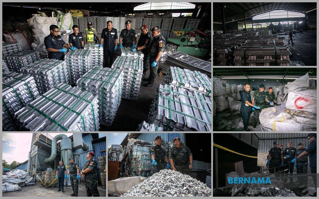 PGA Raids Factory In Batu Gajah, Seizes aluminium Worth RM10 Mln