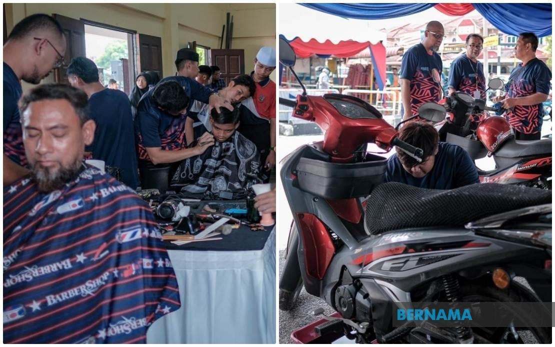 Free Haircuts, Oil Change Services Draw Crowds At Bakti Komuniti MADANI Programme