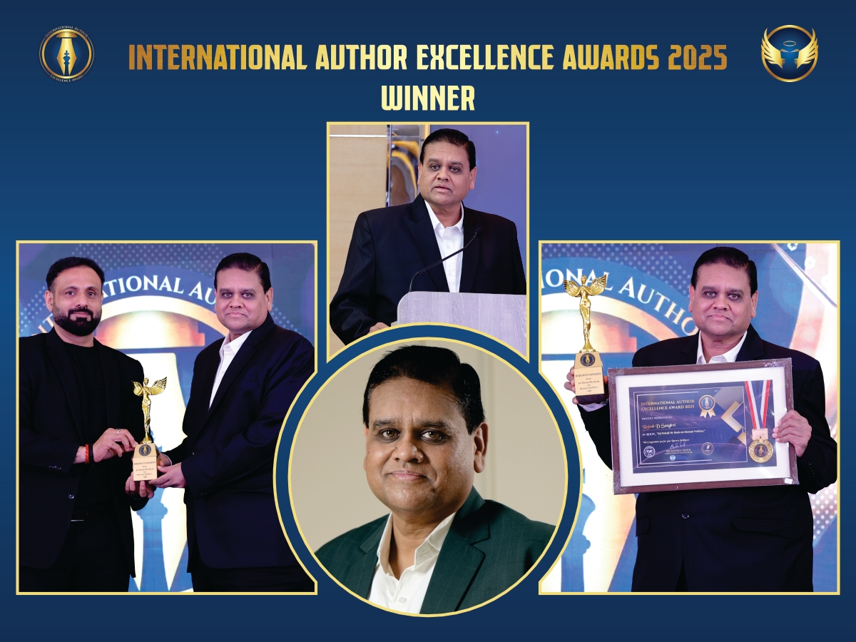 Author Rajesh D. Sanghvi Honored with International Author Excellence Award 2025 in Dubai