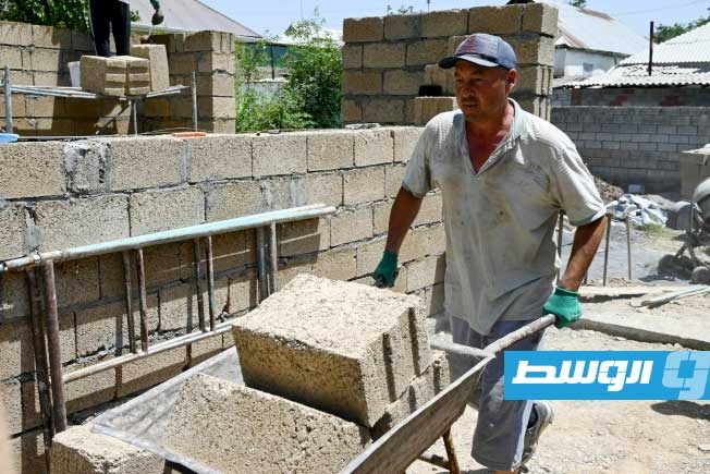 الأرز يشق طريقه في قرغيزستان من نفايات الحقول إلى جدران المنازل