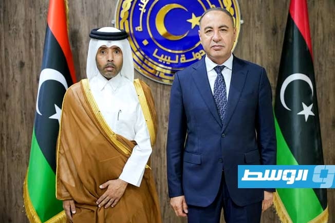 الباعور يبحث مع السفير القطري تطوير العلاقات الثنائية بين البلدين
