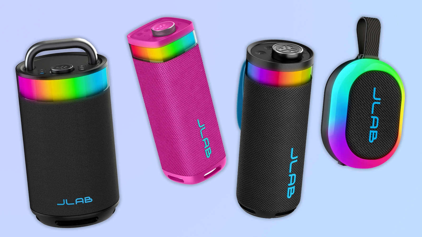 I can't get over how perfect JLab's new speakers are for college students — they have LEDs, party mode and literally start from $19