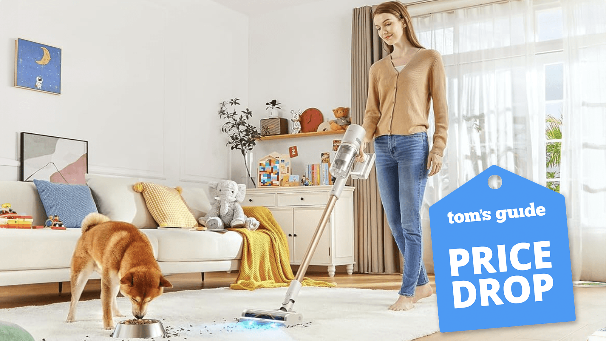 I've been using this budget-friendly cordless vacuum to suck up my dog's hair — and now it's discounted by 40% post Prime Day
