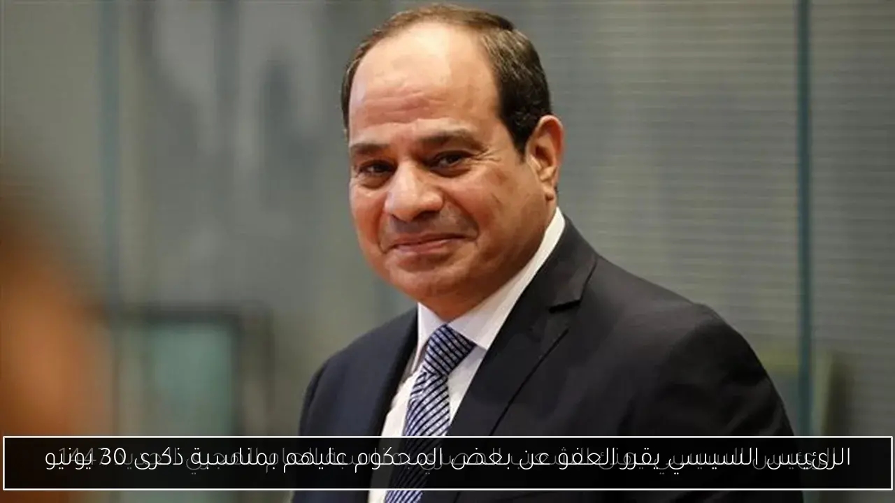 الرئيس السيسي يقرر العفو عن بعض المحكوم عليهم بمناسبة ذكرى 30 يونيو
