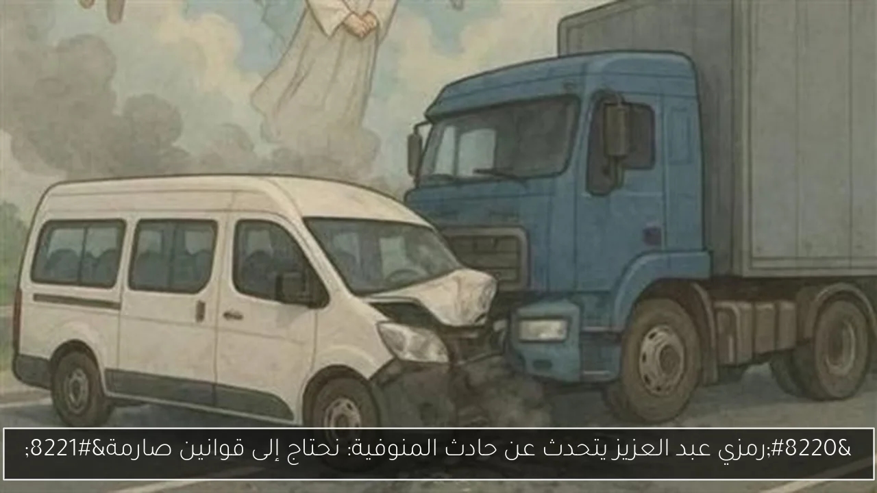 'رمزي عبد العزيز يتحدث عن حادث المنوفية: نحتاج إلى قوانين صارمة'