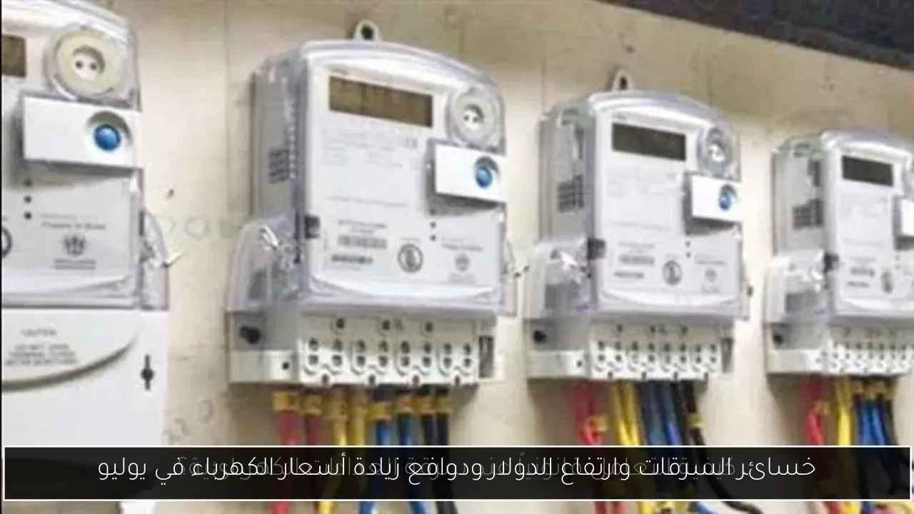 خسائر السرقات وارتفاع الدولار ودوافع زيادة أسعار الكهرباء في يوليو