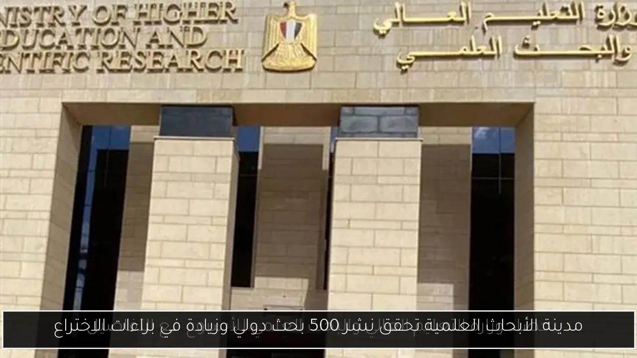 مدينة الأبحاث العلمية تحقق نشر 500 بحث دولي وزيادة في براءات الاختراع