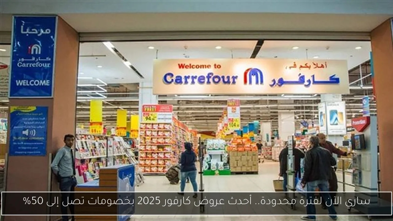 ساري الآن لفترة محدودة.. أحدث عروض كارفور 2025 بخصومات تصل إلى 50%