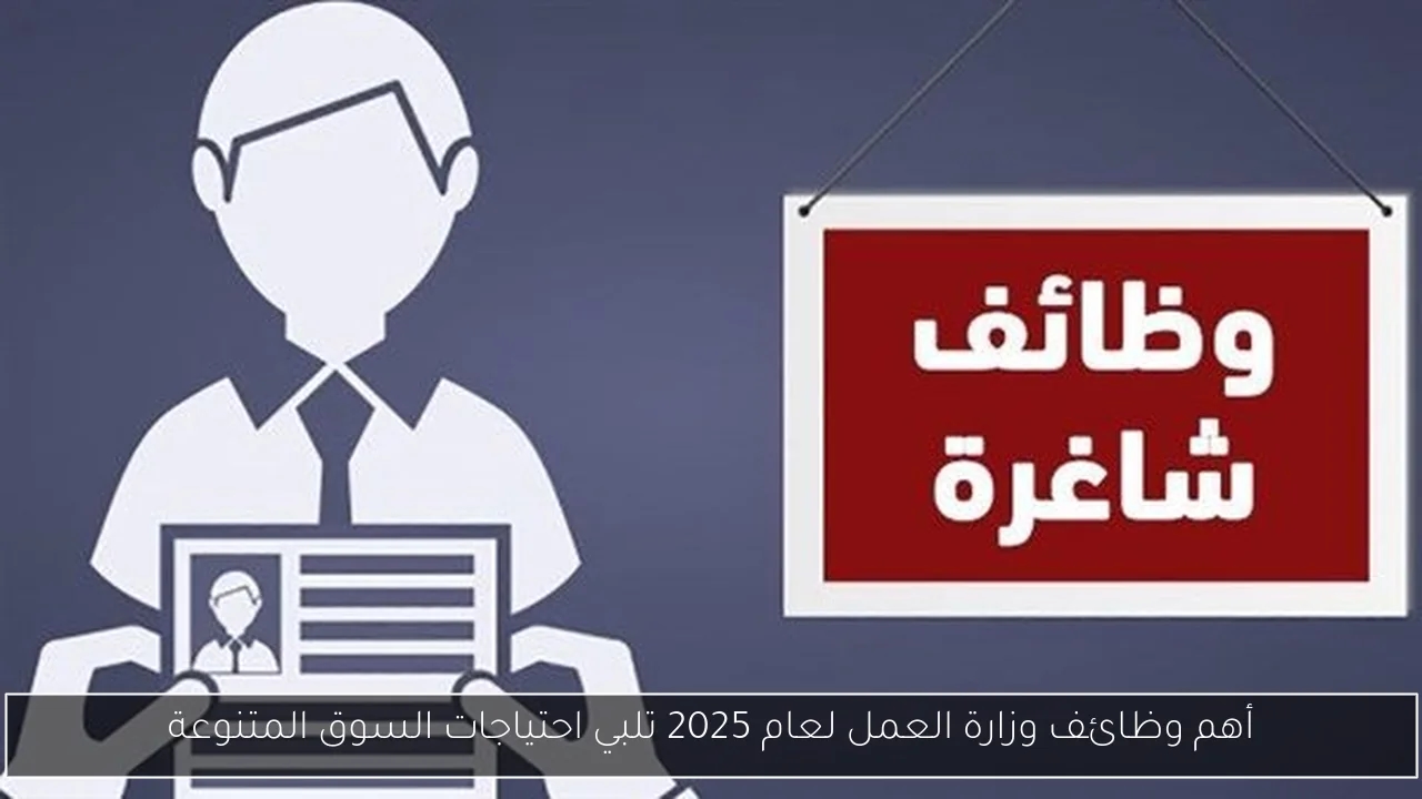 أهم وظائف وزارة العمل لعام 2025 تلبي احتياجات السوق المتنوعة