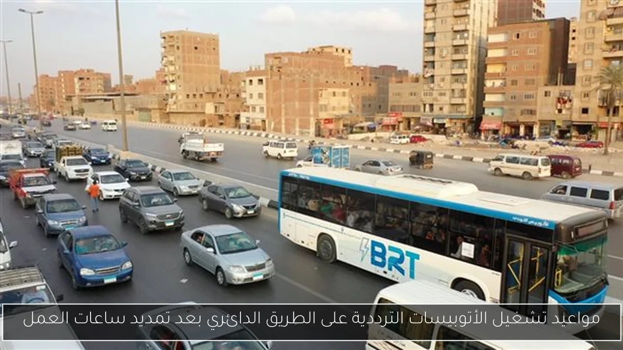 مواعيد تشغيل الأتوبيسات الترددية على الطريق الدائري بعد تمديد ساعات العمل