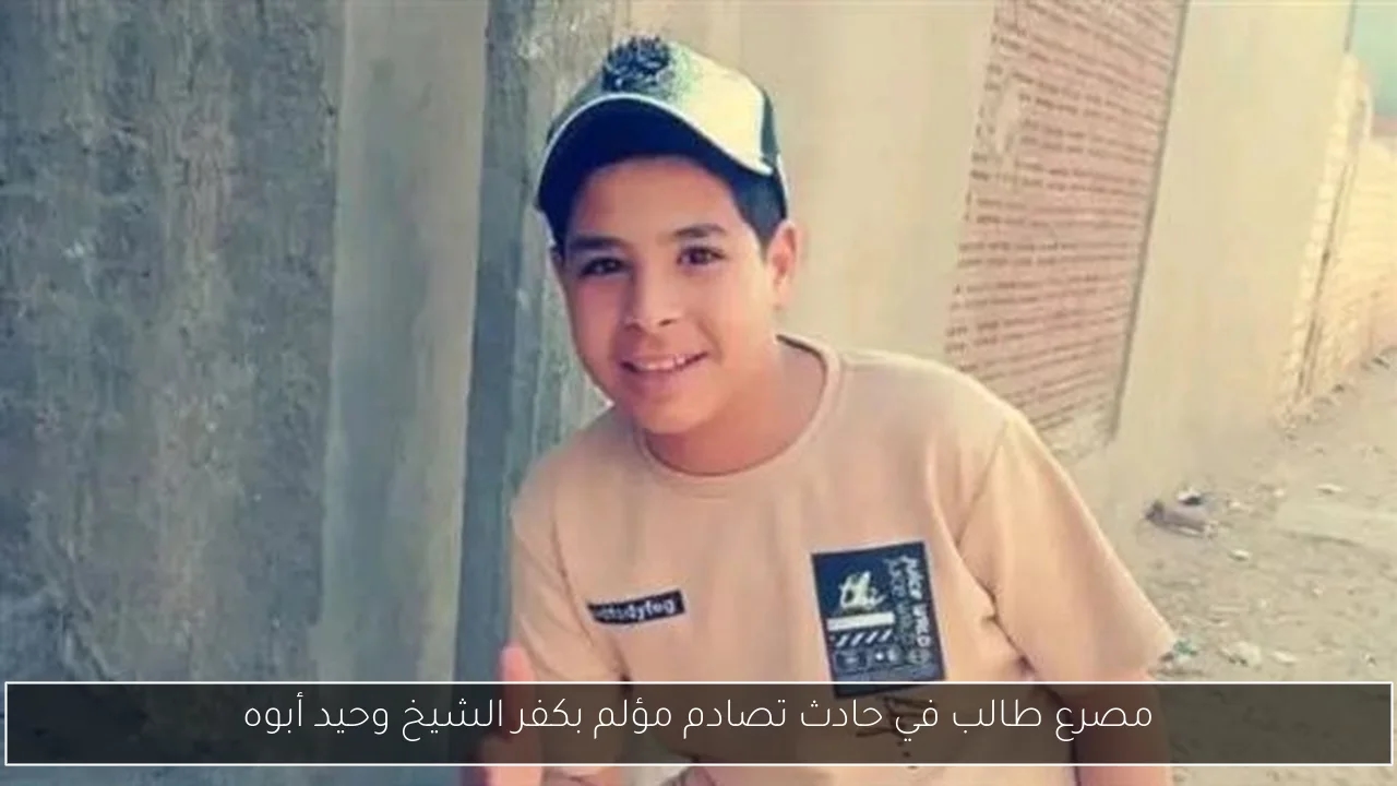 مصرع طالب في حادث تصادم مؤلم بكفر الشيخ وحيد أبوه