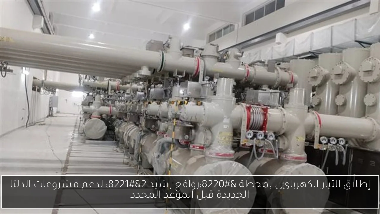إطلاق التيار الكهربائي بمحطة 'روافع رشيد 2' لدعم مشروعات الدلتا الجديدة قبل الموعد المحدد