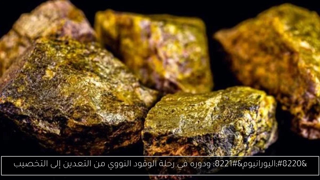 'اليورانيوم' ودوره في رحلة الوقود النووي من التعدين إلى التخصيب