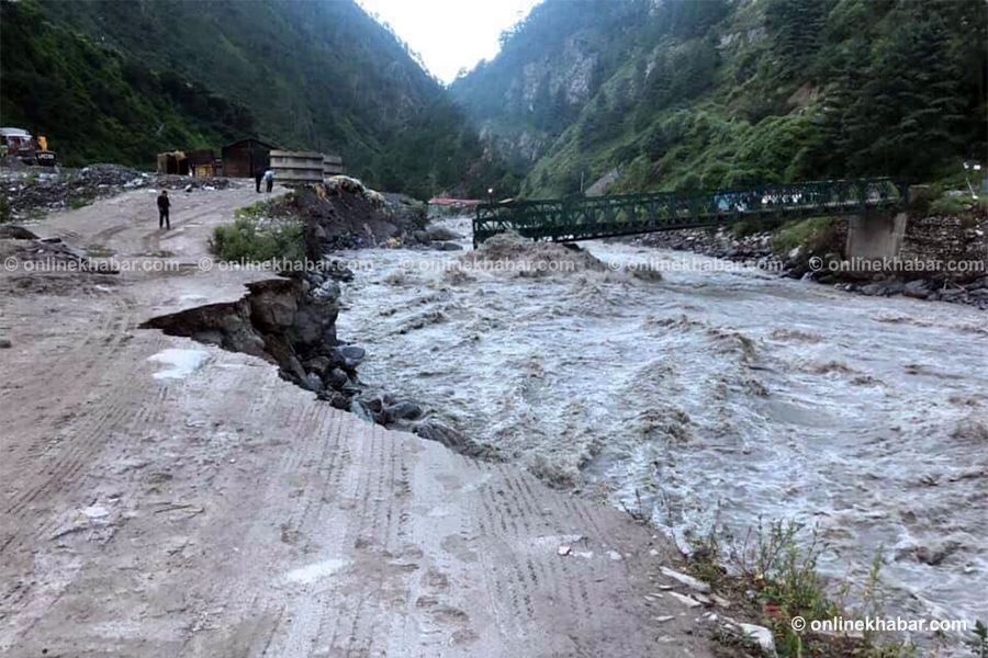 Major Flooding at Nepal's Rasuwagadhi Hydropower Plant Leaves Workers Stranded, Bridge Destroyed
